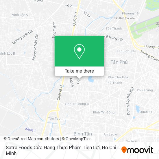 Satra Foods Cửa Hàng Thực Phẩm Tiện Lợi map