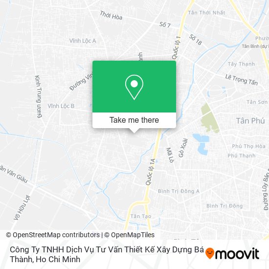 Công Ty TNHH Dịch Vụ Tư Vấn Thiết Kế Xây Dựng Bá Thành map