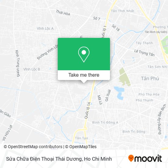 Sửa Chữa Điện Thoại Thái Dương map