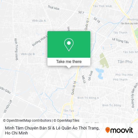 Minh Tâm Chuyên Bán Sỉ & Lẻ Quần Áo Thời Trang map