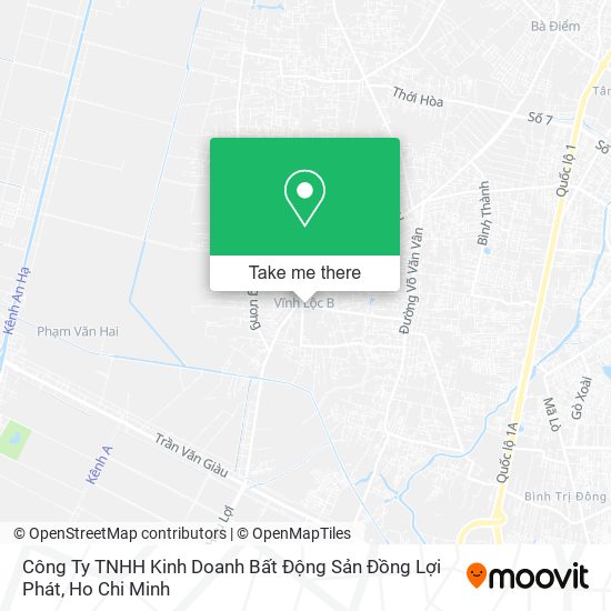 Công Ty TNHH Kinh Doanh Bất Động Sản Đồng Lợi Phát map