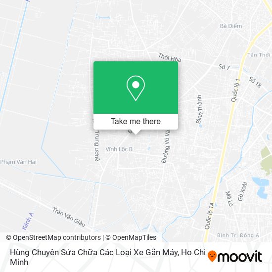 Hùng Chuyên Sửa Chữa Các Loại Xe Gắn Máy map