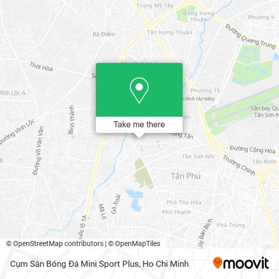 Cụm Sân Bóng Đá Mini Sport Plus map
