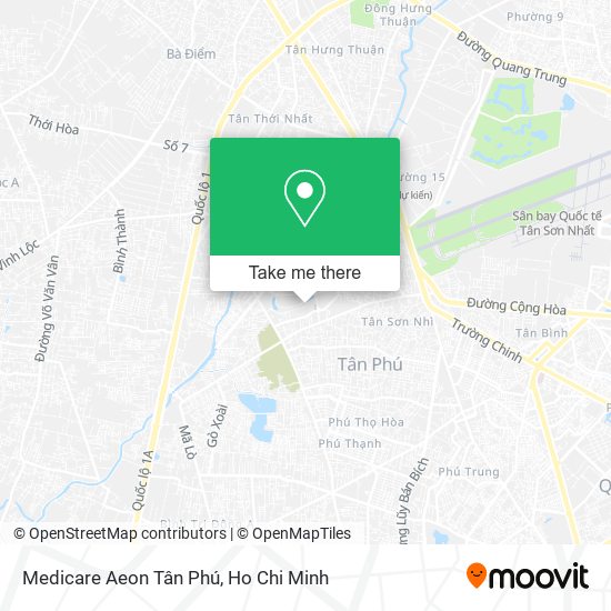 Medicare Aeon Tân Phú map