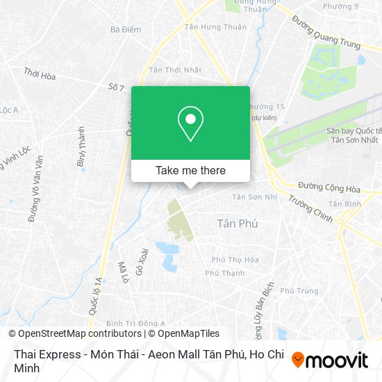 Thai Express - Món Thái - Aeon Mall Tân Phú map