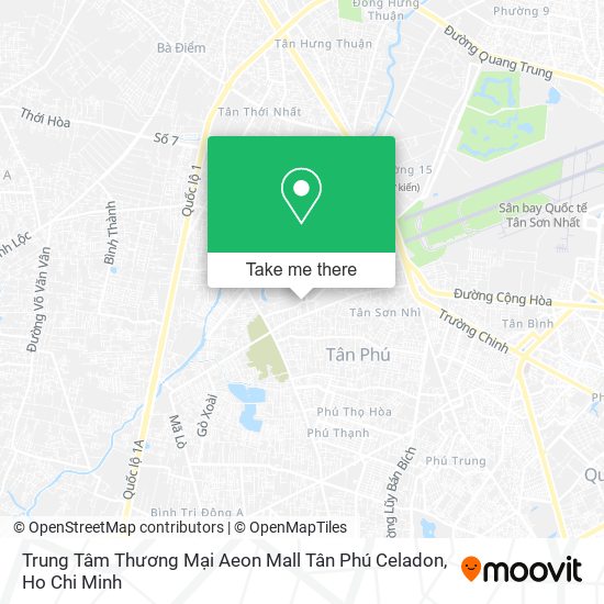 Trung Tâm Thương Mại Aeon Mall Tân Phú Celadon map