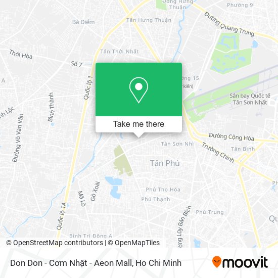 Don Don - Cơm Nhật - Aeon Mall map