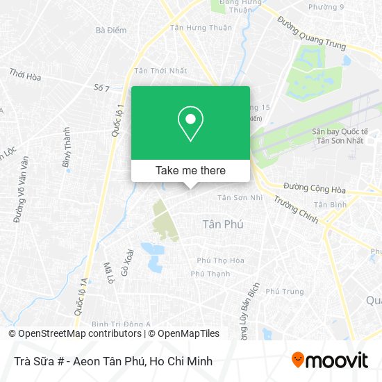 Trà Sữa # - Aeon Tân Phú map