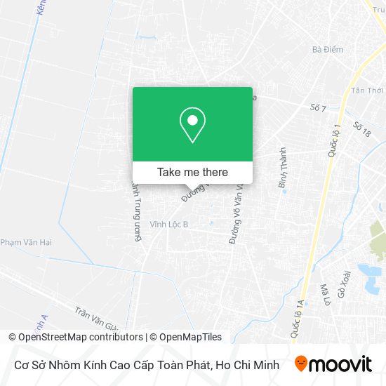 Cơ Sở Nhôm Kính Cao Cấp Toàn Phát map