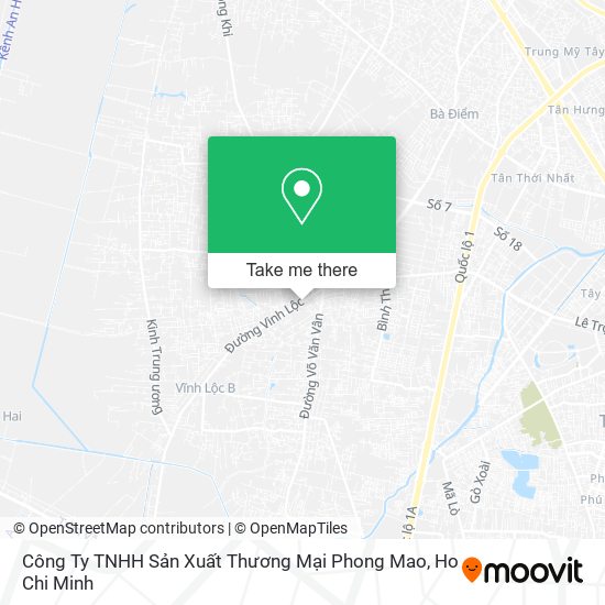 Công Ty TNHH Sản Xuất Thương Mại Phong Mao map