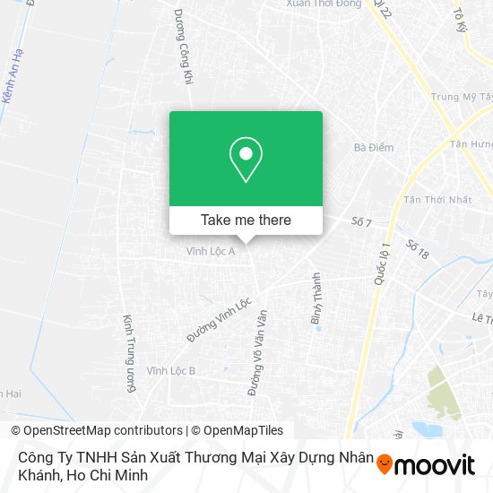 Công Ty TNHH Sản Xuất Thương Mại Xây Dựng Nhân Khánh map