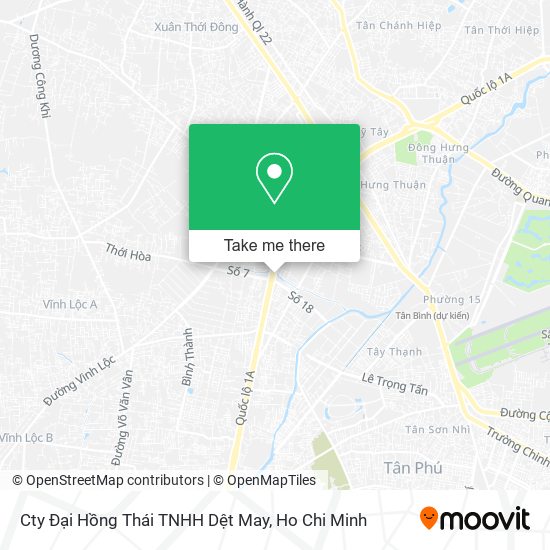 Cty Đại Hồng Thái TNHH Dệt May map