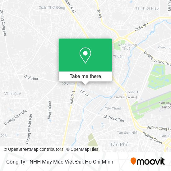 Công Ty TNHH May Mặc Việt Đại map