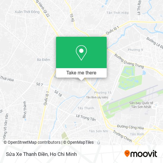 Sửa Xe Thanh Điền map