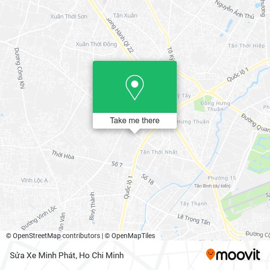 Sửa Xe Minh Phát map