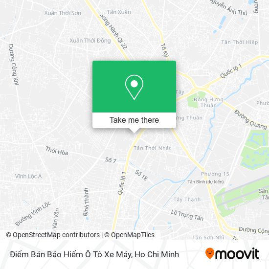 Điểm Bán Bảo Hiểm Ô Tô Xe Máy map