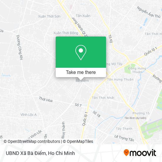 UBND Xã Bà Điểm map