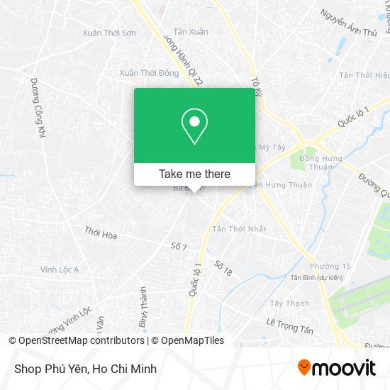 Shop Phú Yên map