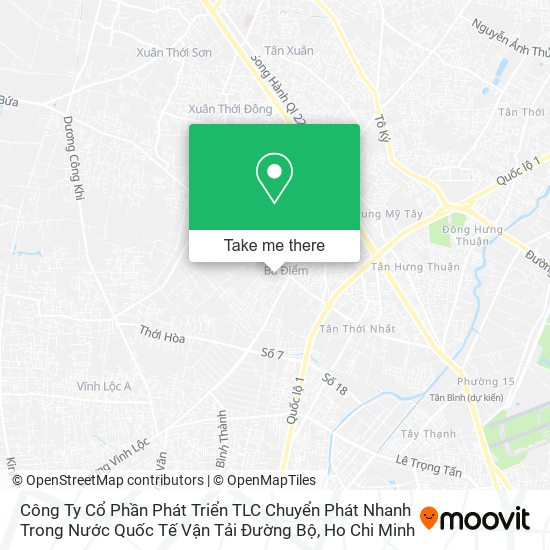 Công Ty Cổ Phần Phát Triển TLC Chuyển Phát Nhanh Trong Nước Quốc Tế Vận Tải Đường Bộ map