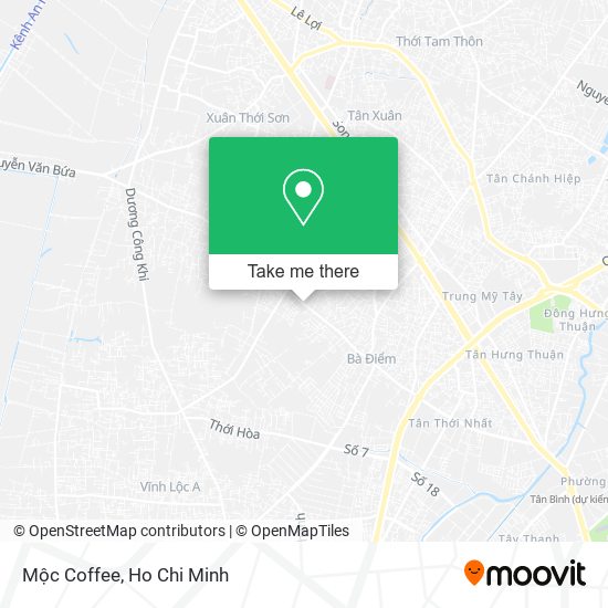 Mộc Coffee map