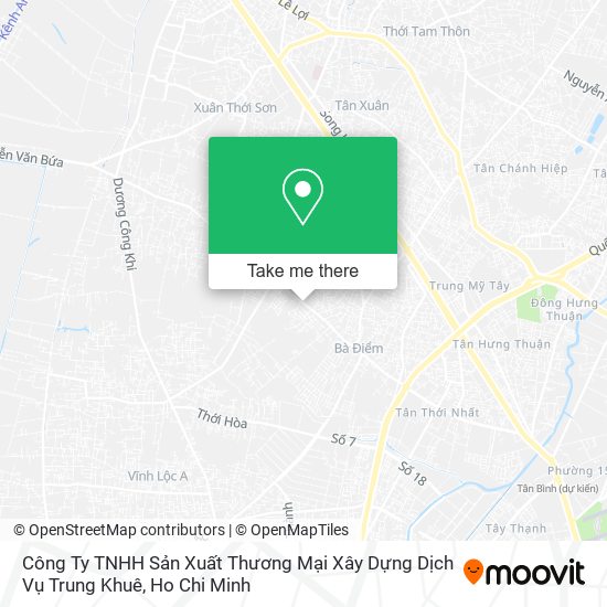 Công Ty TNHH Sản Xuất Thương Mại Xây Dựng Dịch Vụ Trung Khuê map