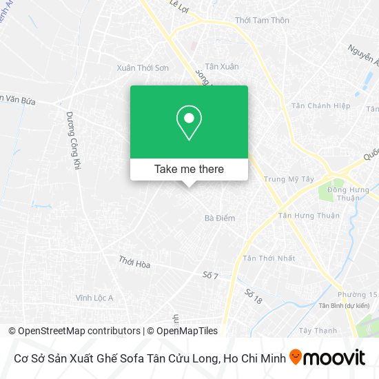 Cơ Sở Sản Xuất Ghế Sofa Tân Cửu Long map