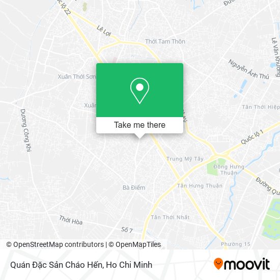 Quán Đặc Sản Cháo Hến map