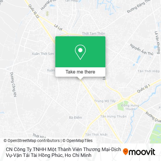 CN Công Ty TNHH Một Thành Viên Thương Mại-Dịch Vụ-Vận Tải Tài Hồng Phúc map