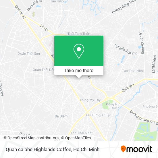 Quán cà phê Highlands Coffee map