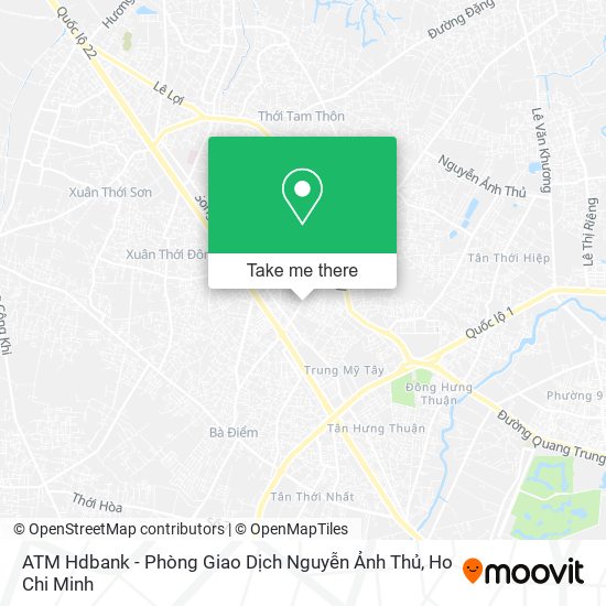 ATM Hdbank - Phòng Giao Dịch Nguyễn Ảnh Thủ map