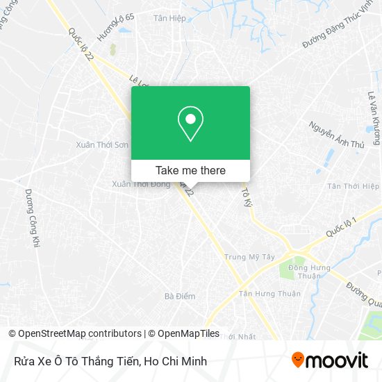 Rửa Xe Ô Tô Thắng Tiến map