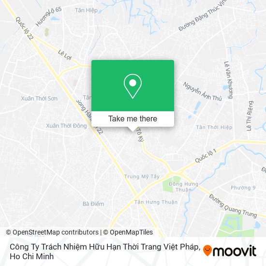 Công Ty Trách Nhiệm Hữu Hạn Thời Trang Việt Pháp map
