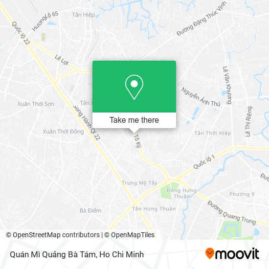 Quán Mì Quảng Bà Tám map