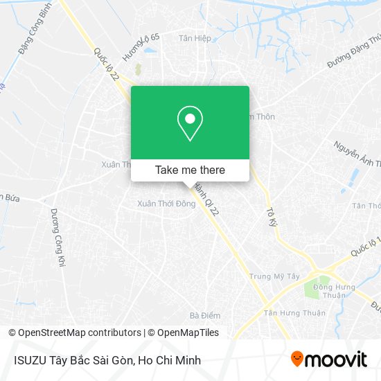 ISUZU Tây Bắc Sài Gòn map