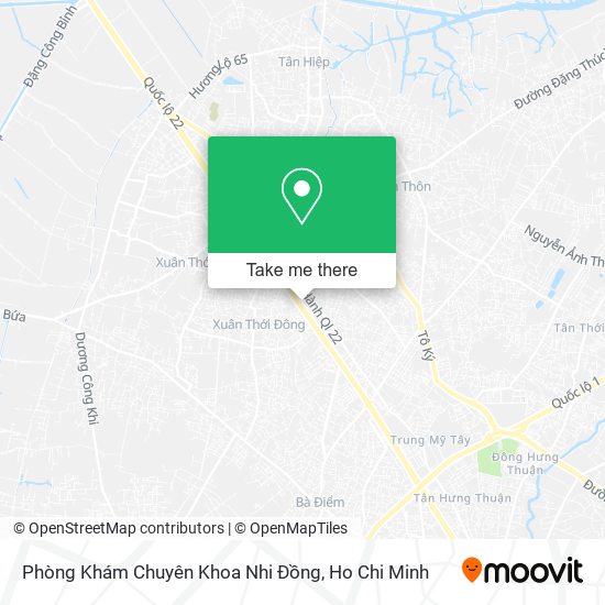 Phòng Khám Chuyên Khoa Nhi Đồng map