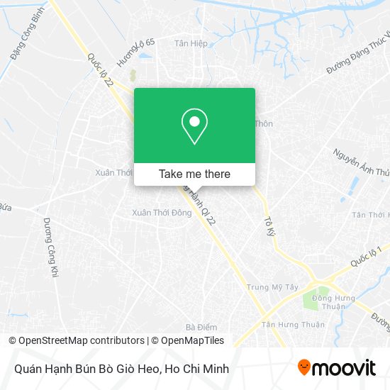 Quán Hạnh Bún Bò Giò Heo map