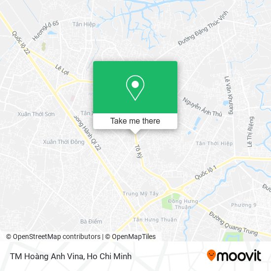 TM Hoàng Anh Vina map