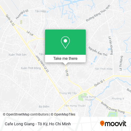 Cafe Long Giang - Tô Ký map
