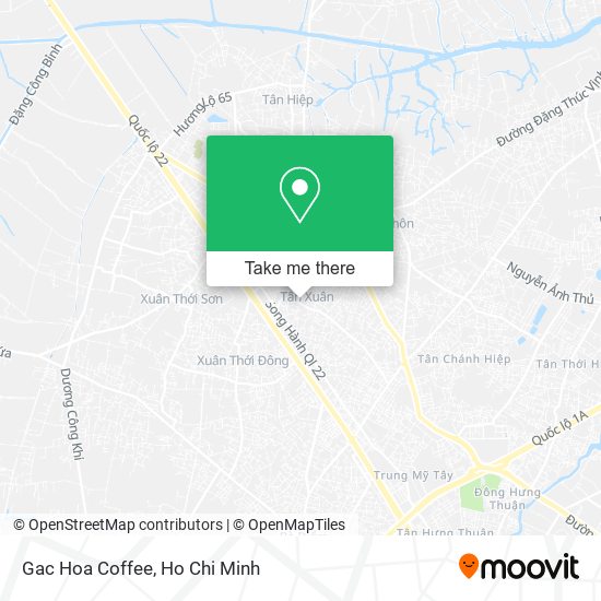 Gac Hoa Coffee map