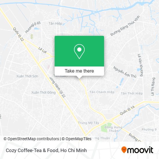 Cozy Coffee-Tea & Food map
