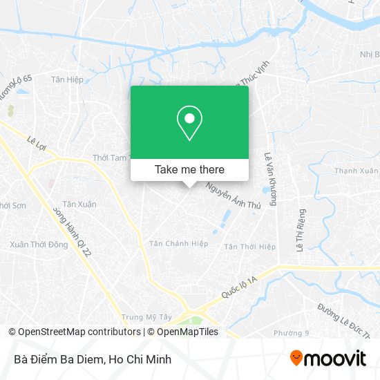 Bà Điểm Ba Diem map