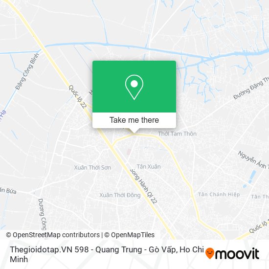 Thegioidotap.VN 598 - Quang Trung - Gò Vấp map