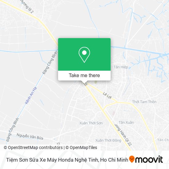 Tiệm Sơn Sửa Xe Máy Honda Nghệ Tinh map