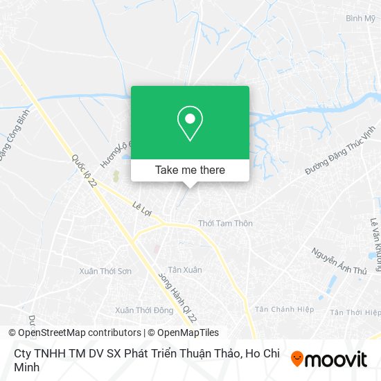 Cty TNHH TM DV SX Phát Triển Thuận Thảo map