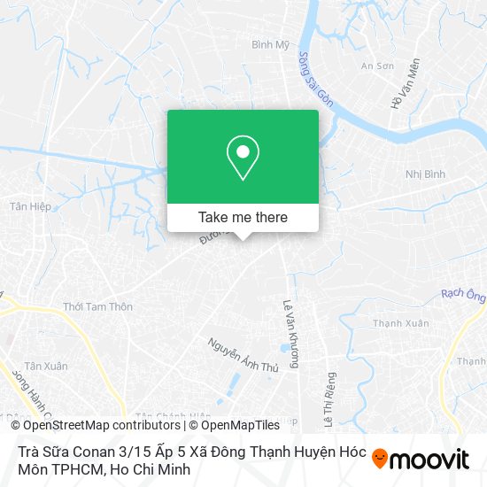 Trà Sữa Conan 3 / 15 Ấp 5 Xã Đông Thạnh Huyện Hóc Môn TPHCM map