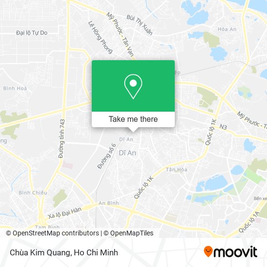 Chùa Kim Quang map