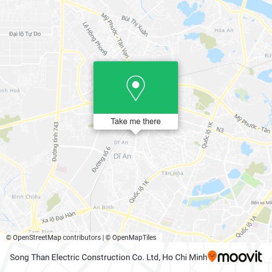 Song Than Electric Construction Co. Ltd map