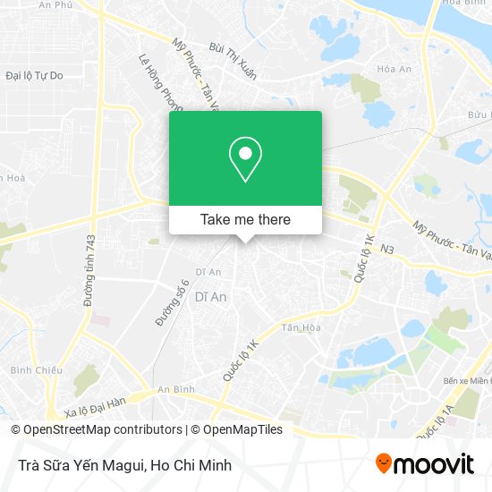 Trà Sữa Yến Magui map