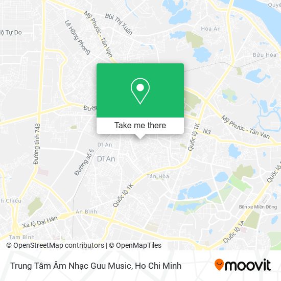 Trung Tâm Âm Nhạc Guu Music map