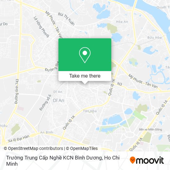 Trường Trung Cấp Nghề KCN Bình Dương map